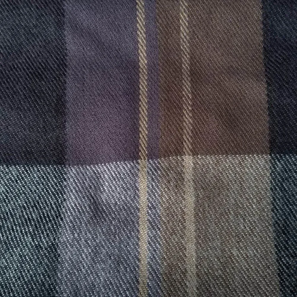Brown Plaid Acrylic Scarf  9